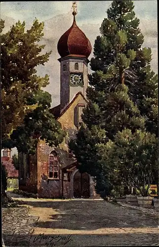 Künstler Ak Marschall, V., Nonnenhorn am Bodensee, Kapelle