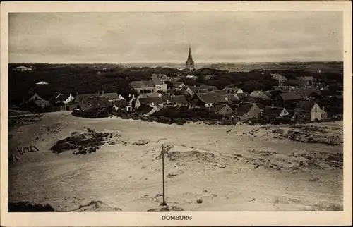 Ak Domburg Veere Zeeland Niederlande, Gesamtansicht