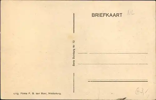 Ak Domburg Veere Zeeland Niederlande, Gesamtansicht