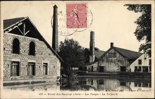 Ak Pont du Navoy Jura, Les Forges, La Tréfilerie