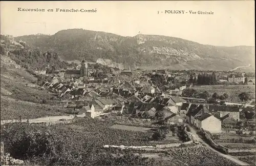 Ak Vaux sur Poligny Jura, Gesamtansicht
