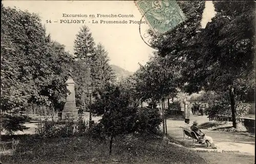 Ak Vaux sur Poligny Jura, La Promenade Picquet