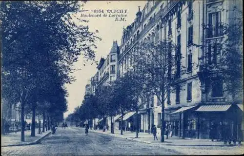 Ak Clichy Hauts de Seine, Boulevard de Lorraine