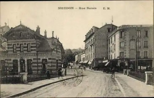 Ak Meudon Hauts de Seine, Rue Banes