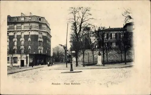 Ak Meudon Hauts de Seine, Place Rabelais