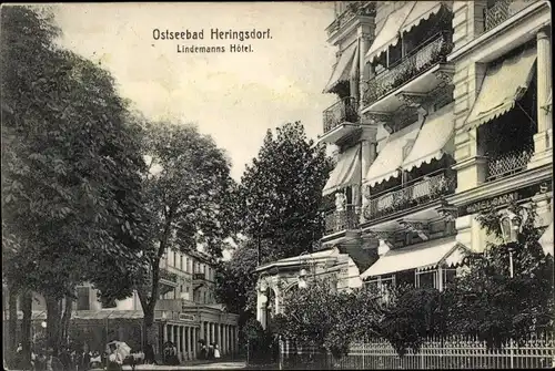 Ak Ostseebad Heringsdorf auf Usedom, Lindemanns Hotel