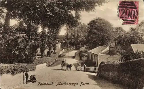 Ak Falmouth Cornwall South West England, Marlborough Farm