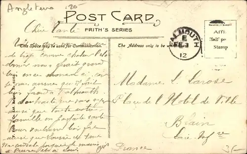 Ak Falmouth Cornwall South West England, Marlborough Farm