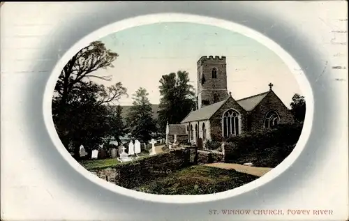 Ak Fowey River Cornwall South West England, St. Winnow Church