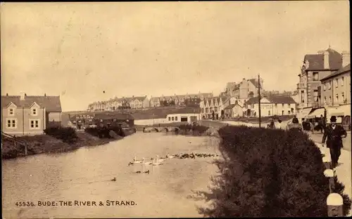 Ak Bude Cornwall South West England, The River and Strand