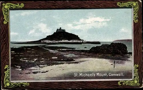 Ak St. Michael's Mount Cornwall South West England, View