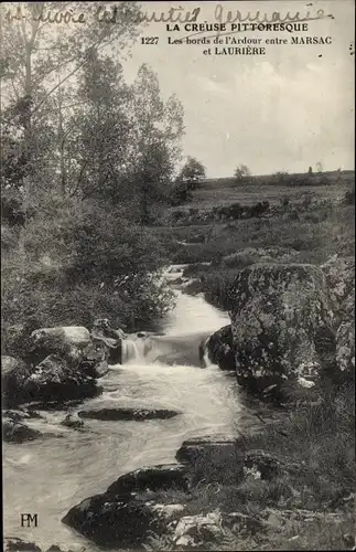 Ak Marsac Creuse, Les bords de l'Ardour entree Marsac et Lauriere