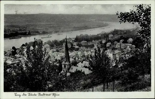 Ak Linz am Rhein, Stadt vom Berg aus gesehen