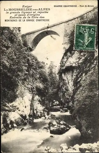 Ak Grande Chartreuse Isere, Pont Saint Bruno, La Mousseline des Alpes