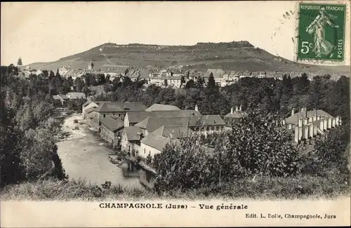 Ak Champagnole Jura, Gesamtansicht