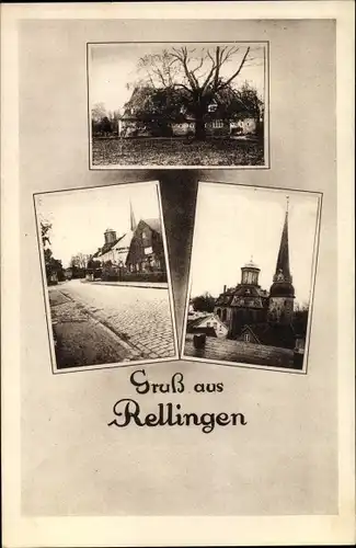 Ak Rellingen in Holstein, Ortsansichten, Kirche