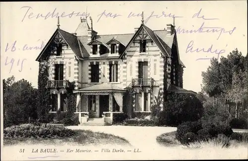 Ak La Baule Loire Atlantique, Ker Maurice, Villa Darlu
