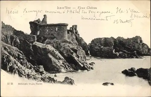 Ak Île d’Yeu Vendée, Vieux Château