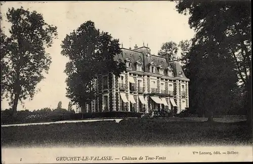 Ak Gruchet le Valasse Seine Maritime, Chateau de Tous-Vents