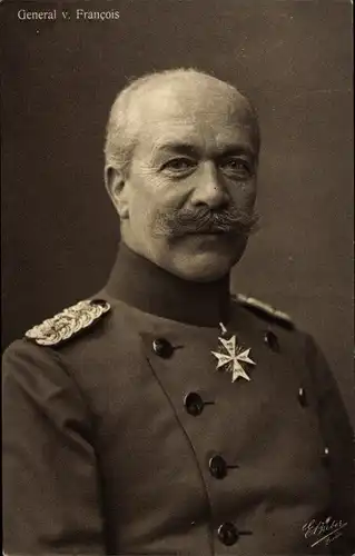 Ak General von Francois in Uniform, Portrait