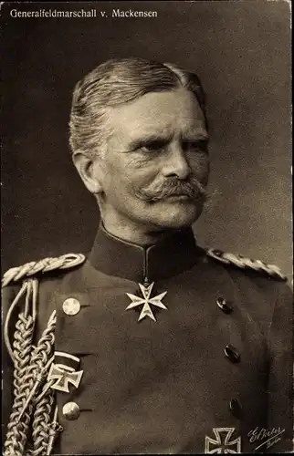 Ak Generalfeldmarschall von Mackensen in Uniform, Portrait