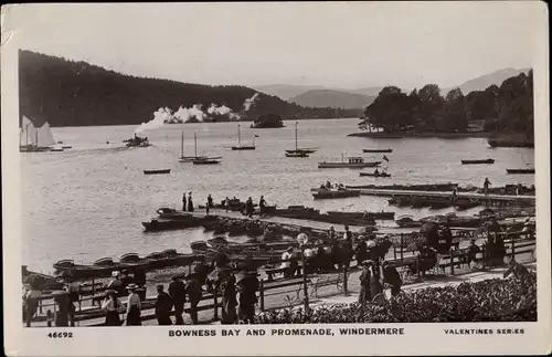 Ak Windermere Cumbria, Bowness Bay and Promenade