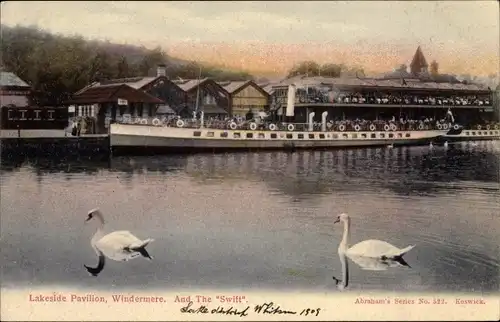 Ak  Windermere Cumbria North West England, Lakeside Pavilion, The Swift