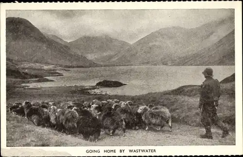 Ak Wastwater Lake District North West England, Going home by Wastwater