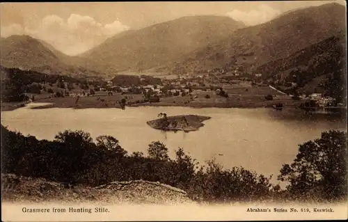 Ak Grasmere Lake District Cumbria North West England, Grasmere fron Hunting Stile