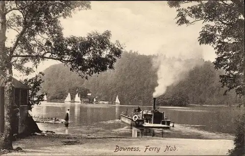 Ak Bowness Cumbria North West England, Ferry Nab