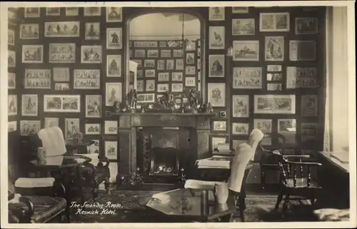Ak Keswick Cumbria North West England, Keswick Hotel, the Smoking Room