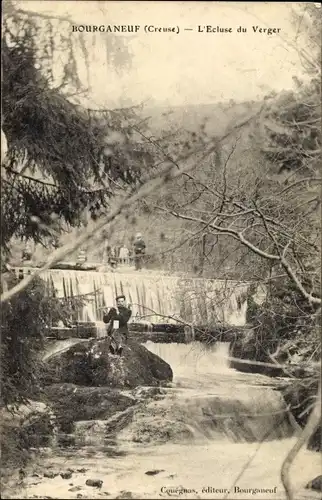 Ak Bourganeuf Creuse, L'Ecluse du Verger