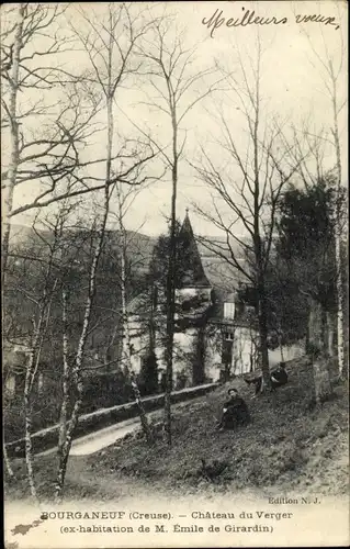 Ak Bourganeuf Creuse, Chateau du Verger