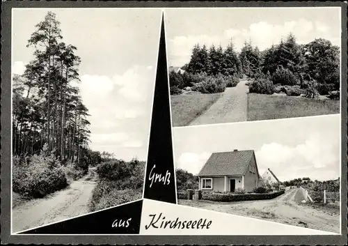 Ak Kirchseelte in Niedersachsen, Waldpartie, Haus