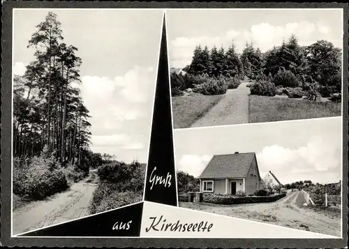 Ak Kirchseelte in Niedersachsen, Waldpartie, Haus