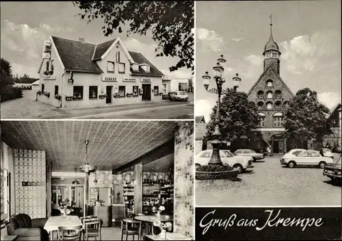 Ak Krempe in Schleswig Holstein, Hotel Raststätte Krempe, Rathaus