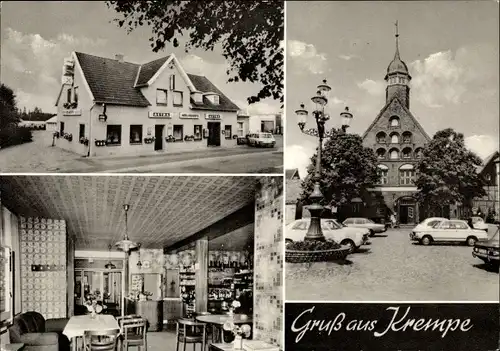 Ak Krempe in Schleswig Holstein, Hotel Raststätte Krempe, Rathaus