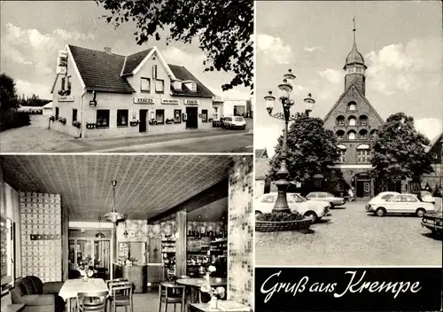 Ak Krempe in Schleswig Holstein, Hotel Raststätte Krempe, Rathaus