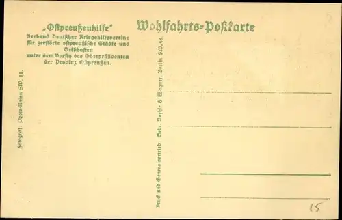 Ak Szczytno Ortelsburg Ostpreußen, Markt auf offener Straße, Kriegszerstörungen, I WK