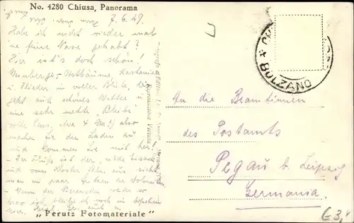 Ak Klausen Chiusa Südtirol, Panorama Generale