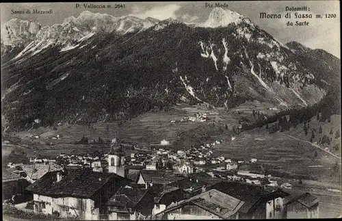 Ak Cortina d'Ampezzo Veneto, Panorama Generale, Saao di Mezzodi, P Vallacia, Piz Meda