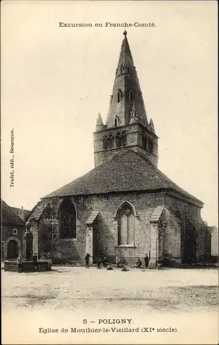 Ak Vaux sur Poligny Jura, Église de Mouthier le Veillard