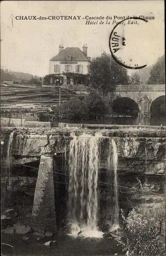 Ak Chaux des Crotenay Jura, Cascade du Pont de la Chaux, Hôtel