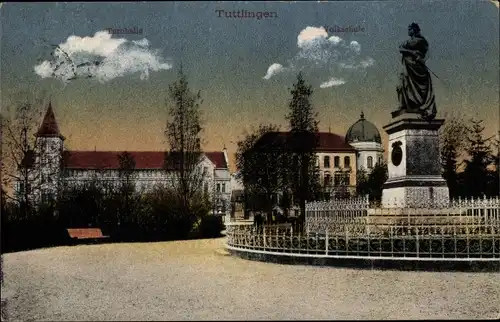 Ak Tuttlingen Baden Württemberg, Turnhalle, Volkschule