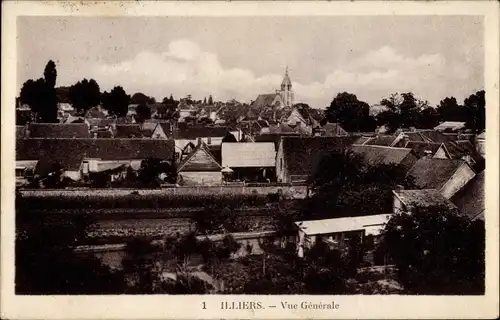 Ak Illiers Eure et Loir, Vue Generale