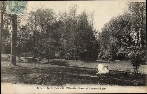 Ak Eure et Loir Frankreich, Jardin de la Societe d'Horticulture d'Eure et Loir