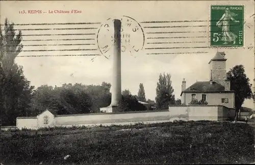 Ak Reims Marne, Le Chateau d'Eau