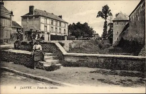 Ak Janvry Marne, Fosses du Chateau