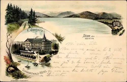 Litho Titisee Neustadt im Breisgau Hochschwarzwald, Schwarzwald Hotel