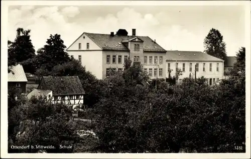 Ak Ottendorf Lichtenau Sachsen, Schule